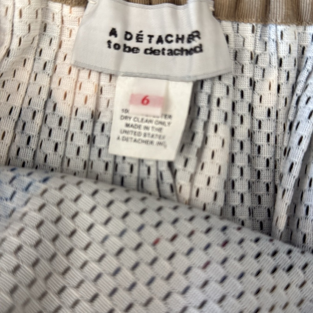 A D’ETACHER To Be Detached Athletic Mesh Serifina Skirt Bird Print size US 10 - Picture 10 of 11